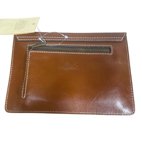 NWT Patricia Nash Women's Mini Tech Portfolio Brown Leather Embossed Design - Picture 2 of 8